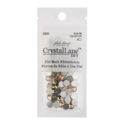 John Bead Crystal Lane SS30 Glass Round Flatback Rhinestones, 72ct.