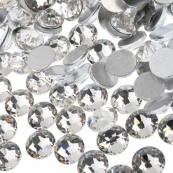 John Bead Crystal Lane SS30 Glass Round Flatback Rhinestones, 72ct.