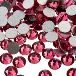 John Bead Crystal Lane SS30 Glass Round Flatback Rhinestones, 72ct.
