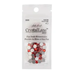 John Bead Crystal Lane SS30 Glass Round Flatback Rhinestones, 72ct.