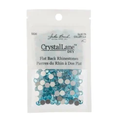 John Bead Crystal Lane SS30 Glass Round Flatback Rhinestones, 288ct.