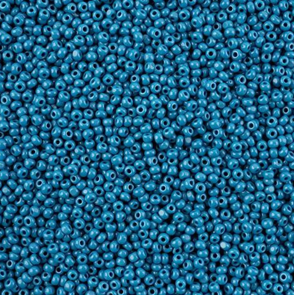 John Bead 11/0 Cut Opaque Finish Round Czech Glass Seed Beads, 13g/100g