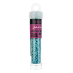 John Bead 11/0 Cut Opaque Finish Round Czech Glass Seed Beads, 13g/100g