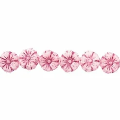 John Bead Czech Pressed Glass 9mm Flower Bead Strand, 66pcs