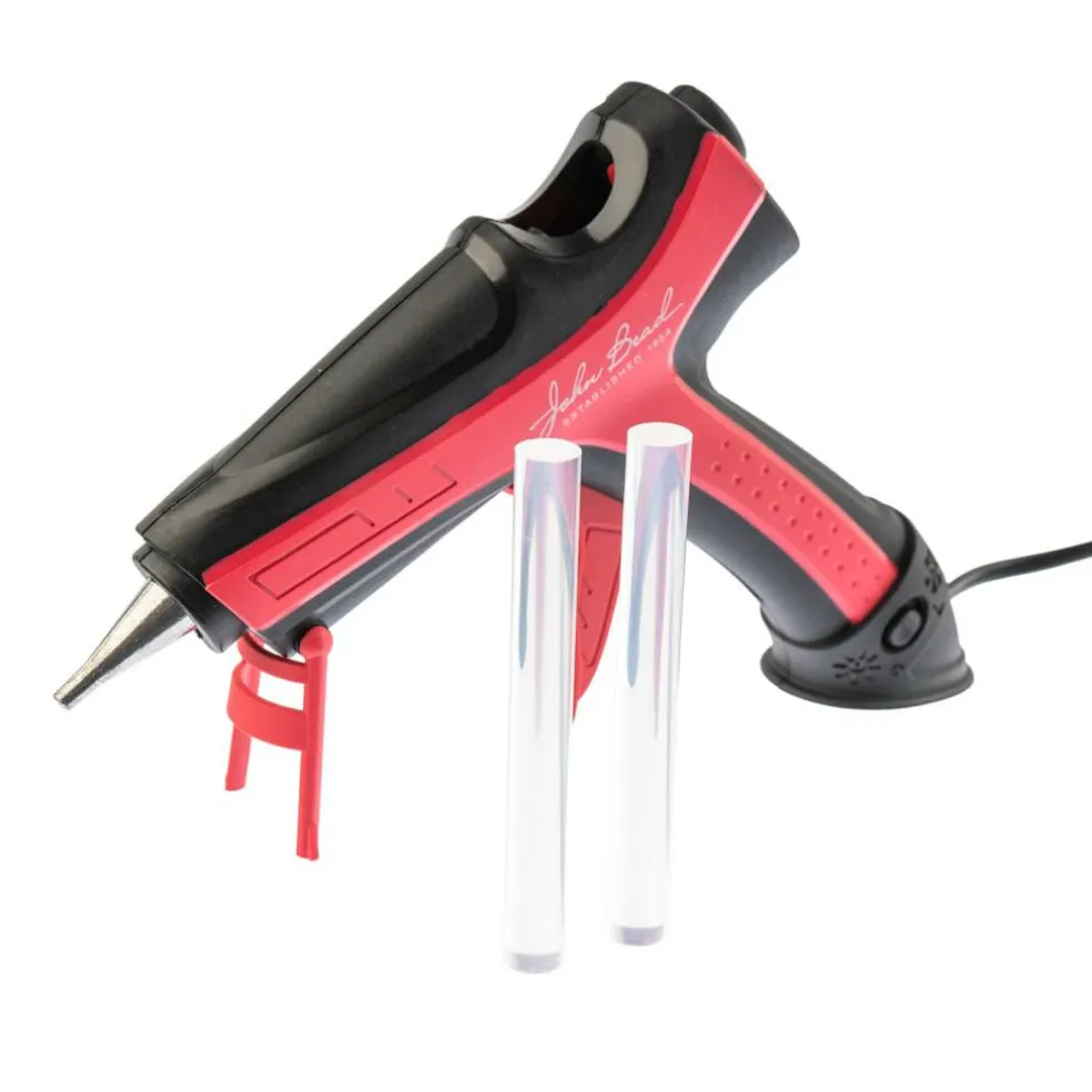 John Bead™ Dual Temp Full Size Hot Glue Gun with 2 Glue Sticks
