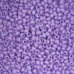 John Bead Dyed Chalk Solgel 8/0 Czech Glass Seed Beads, 22g