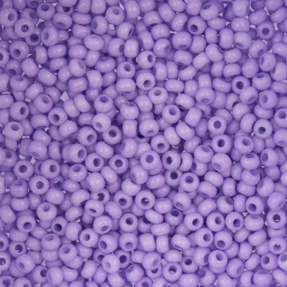 John Bead Dyed Chalk Solgel 8/0 Czech Glass Seed Beads, 22g