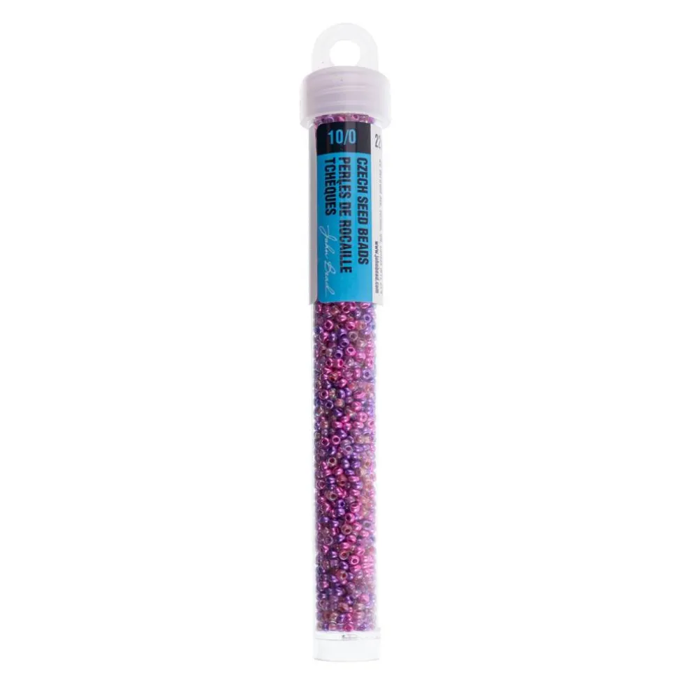 John Bead 10/0 Mixed Czech Glass Seed Beads, 22g