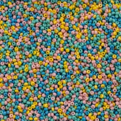 John Bead 10/0 Mixed Czech Glass Seed Beads, 22g