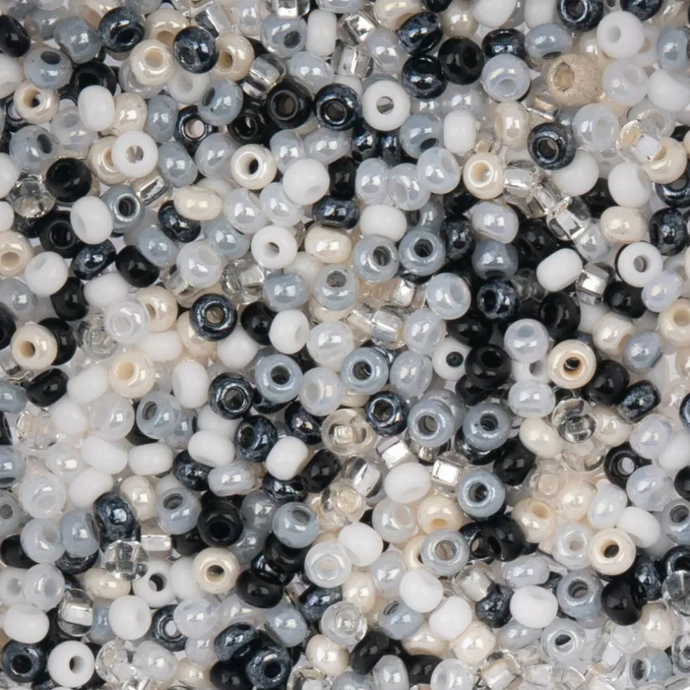 John Bead Mixed 8/0 Czech Glass Seed Beads, 22g/500g