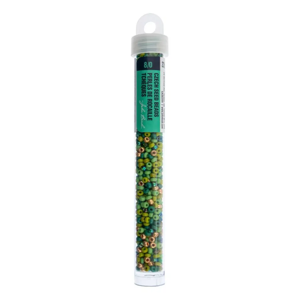 John Bead Mixed 8/0 Czech Glass Seed Beads, 22g/500g