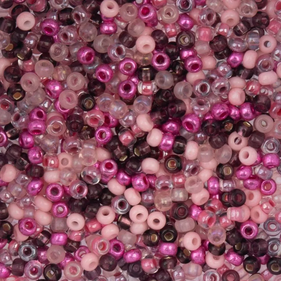John Bead Mixed 8/0 Czech Glass Seed Beads, 22g/500g