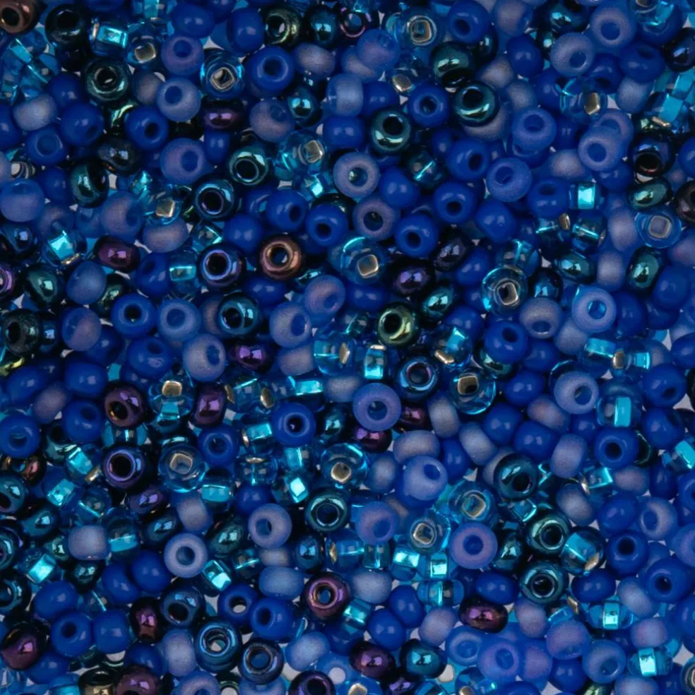 John Bead Mixed 8/0 Czech Glass Seed Beads, 22g/500g