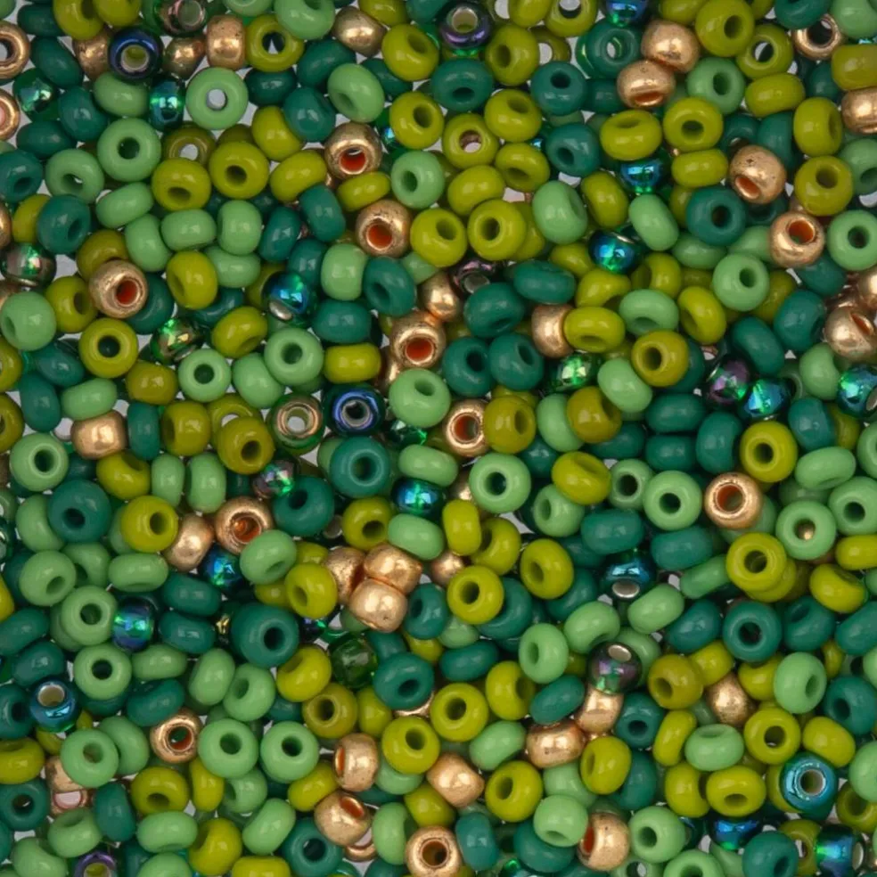 John Bead Mixed 8/0 Czech Glass Seed Beads, 22g/500g