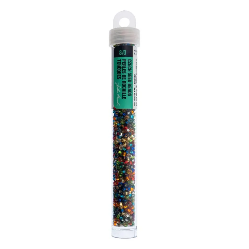 John Bead Mixed 8/0 Czech Glass Seed Beads, 22g/500g