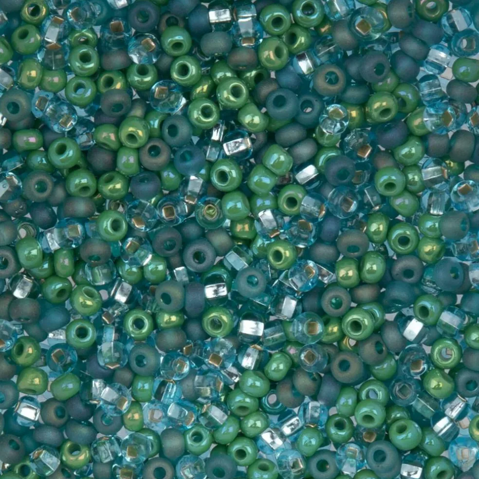John Bead Mixed 8/0 Czech Glass Seed Beads, 22g/500g
