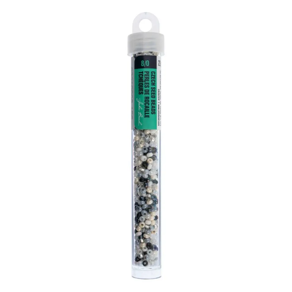 John Bead Mixed 8/0 Czech Glass Seed Beads, 22g/500g