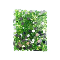 John Bead 8mm Acrylic Round Flat Back Rhinestones, 1,000ct.