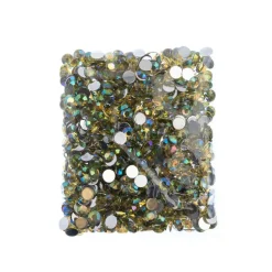 John Bead 8mm Acrylic Round Flat Back Rhinestones, 1,000ct.