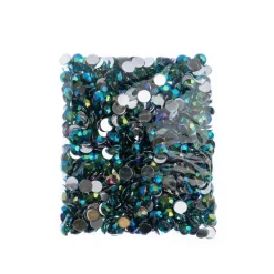 John Bead 8mm Acrylic Round Flat Back Rhinestones, 1,000ct.