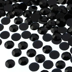 John Bead 8mm Acrylic Round Flat Back Rhinestones, 1,000ct.