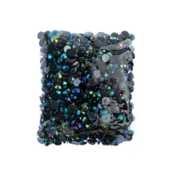 John Bead 8mm Acrylic Round Flat Back Rhinestones, 1,000ct.