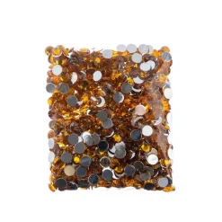 John Bead 8mm Acrylic Round Flat Back Rhinestones, 1,000ct.