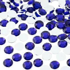 John Bead 8mm Acrylic Round Flat Back Rhinestones, 1,000ct.