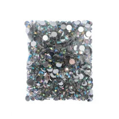 John Bead 8mm Acrylic Round Flat Back Rhinestones, 1,000ct.