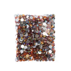 John Bead 8mm Acrylic Round Flat Back Rhinestones, 1,000ct.