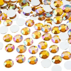 John Bead 8mm Acrylic Round Flat Back Rhinestones, 1,000ct.