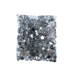 John Bead 8mm Acrylic Round Flat Back Rhinestones, 1,000ct.