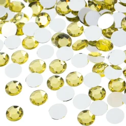 John Bead 8mm Acrylic Round Flat Back Rhinestones, 1,000ct.