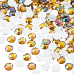 John Bead 6mm Acrylic Round Flat Back Rhinestones, 1,000ct.
