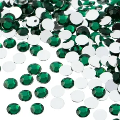 John Bead 6mm Acrylic Round Flat Back Rhinestones, 1,000ct.