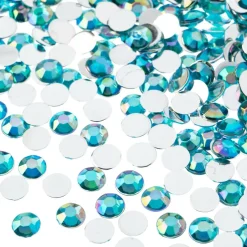 John Bead 6mm Acrylic Round Flat Back Rhinestones, 1,000ct.