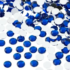 John Bead 6mm Acrylic Round Flat Back Rhinestones, 1,000ct.