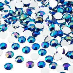 John Bead 6mm Acrylic Round Flat Back Rhinestones, 1,000ct.