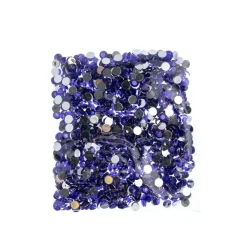 John Bead 6mm Acrylic Round Flat Back Rhinestones, 1,000ct.