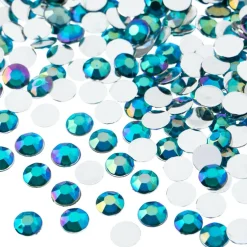 John Bead 6mm Acrylic Round Flat Back Rhinestones, 1,000ct.