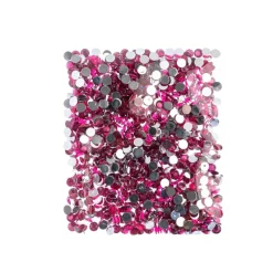 John Bead 6mm Acrylic Round Flat Back Rhinestones, 1,000ct.