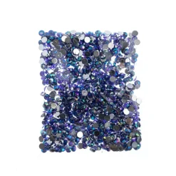 John Bead 6mm Acrylic Round Flat Back Rhinestones, 1,000ct.