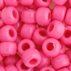 John Bead 9mm Opaque Plastic Pony Beads, 1,000ct.