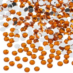 John Bead 4mm (SS16) Round Acrylic Flat Back Rhinestones, 2000pcs