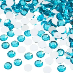 John Bead 6mm (SS28) Round Acrylic Flat Back Rhinestones, 1000pcs