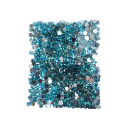 John Bead 6mm (SS28) Round Acrylic Flat Back Rhinestones, 1000pcs