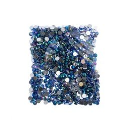 John Bead 6mm (SS28) Round Acrylic Flat Back Rhinestones, 1000pcs
