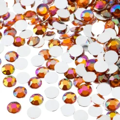 John Bead 6mm (SS28) Round Acrylic Flat Back Rhinestones, 1000pcs