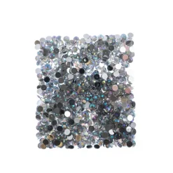 John Bead 6mm (SS28) Round Acrylic Flat Back Rhinestones, 1000pcs