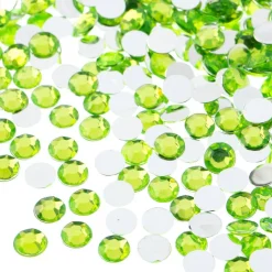 John Bead 6mm (SS28) Round Acrylic Flat Back Rhinestones, 1000pcs